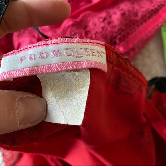 90s Chinese Dragon Red Mini dress - Picture 4 of 7